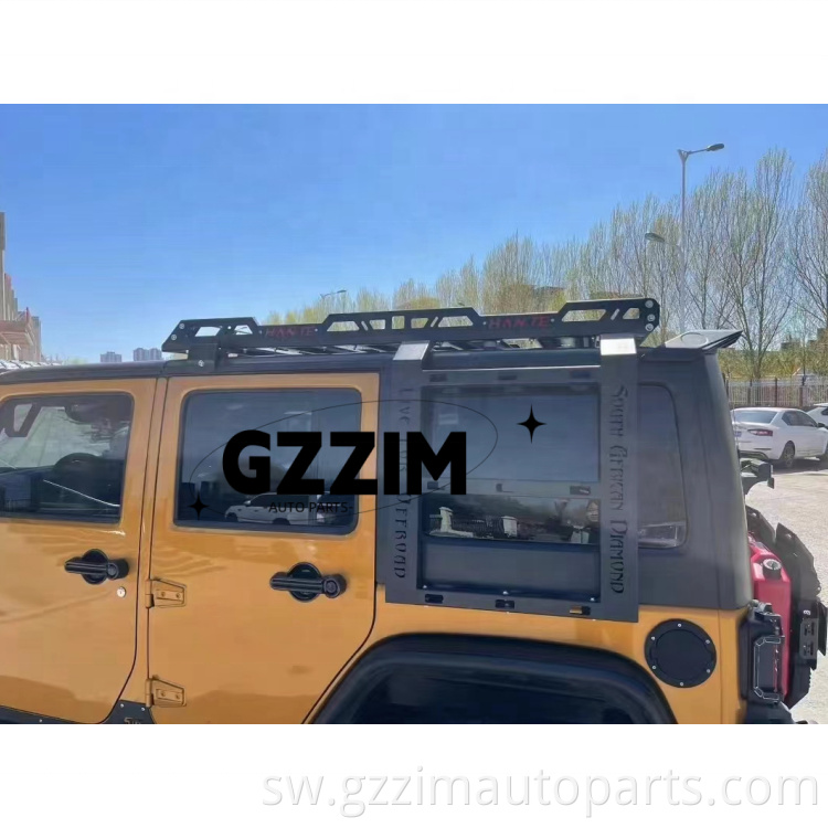 Vifaa vya gari aluminium alloy paa rack paa bar kwa wrangler jk jl